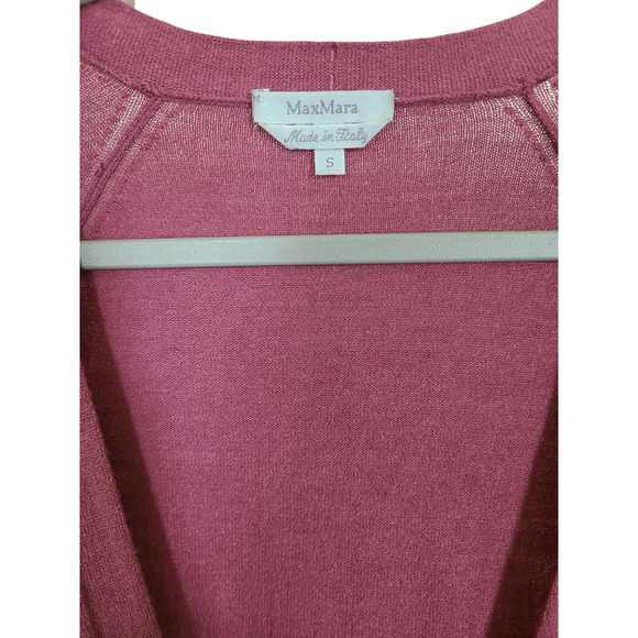 Max Mara Filato- Knitting Yarn Wool Blend Sweater Cardigan Size Small - Picture 2 of 8